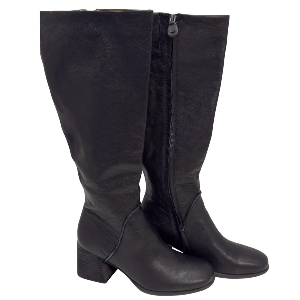 Gentle Souls by Kenneth Cole "Sacha" Leather Tall Black Boots Size 7